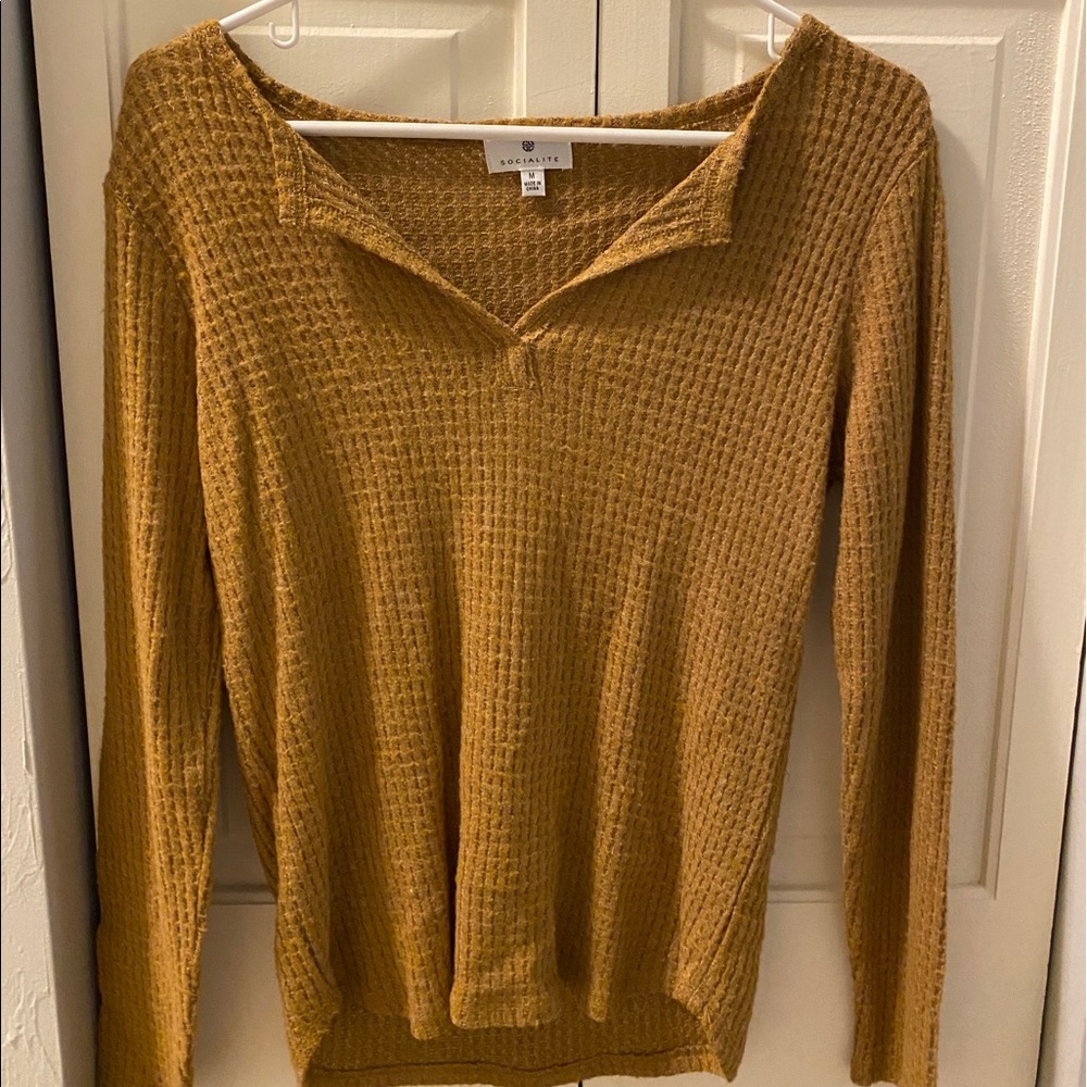 Mustard long sleeve tee